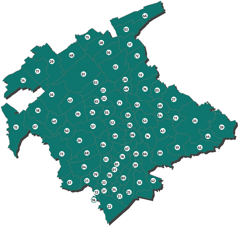 Carte Ecotoit rénovation énergétique Troyes Champagne métropole