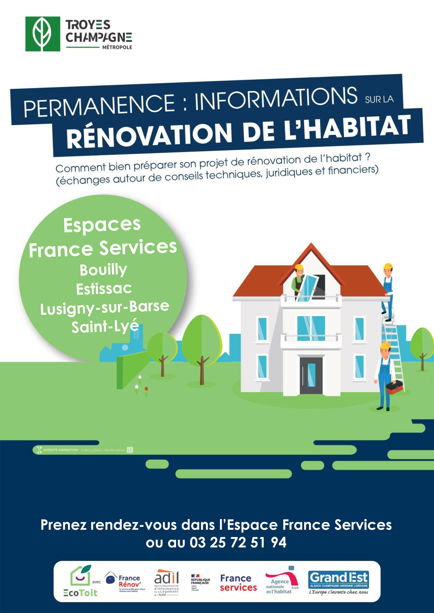 Permanences_Maisons_France_Services_Affiche Affiche salon Habitat Troyes